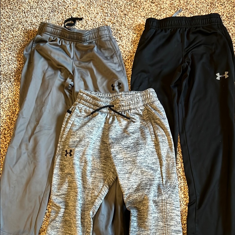 Under Armour Kids' Black and Gray Joggers Set